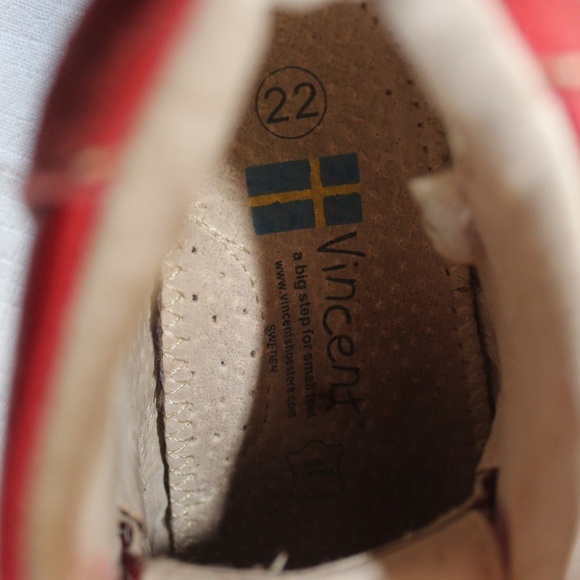Vincent Leather Red boots for toddler baby… - Picture 7 of 7